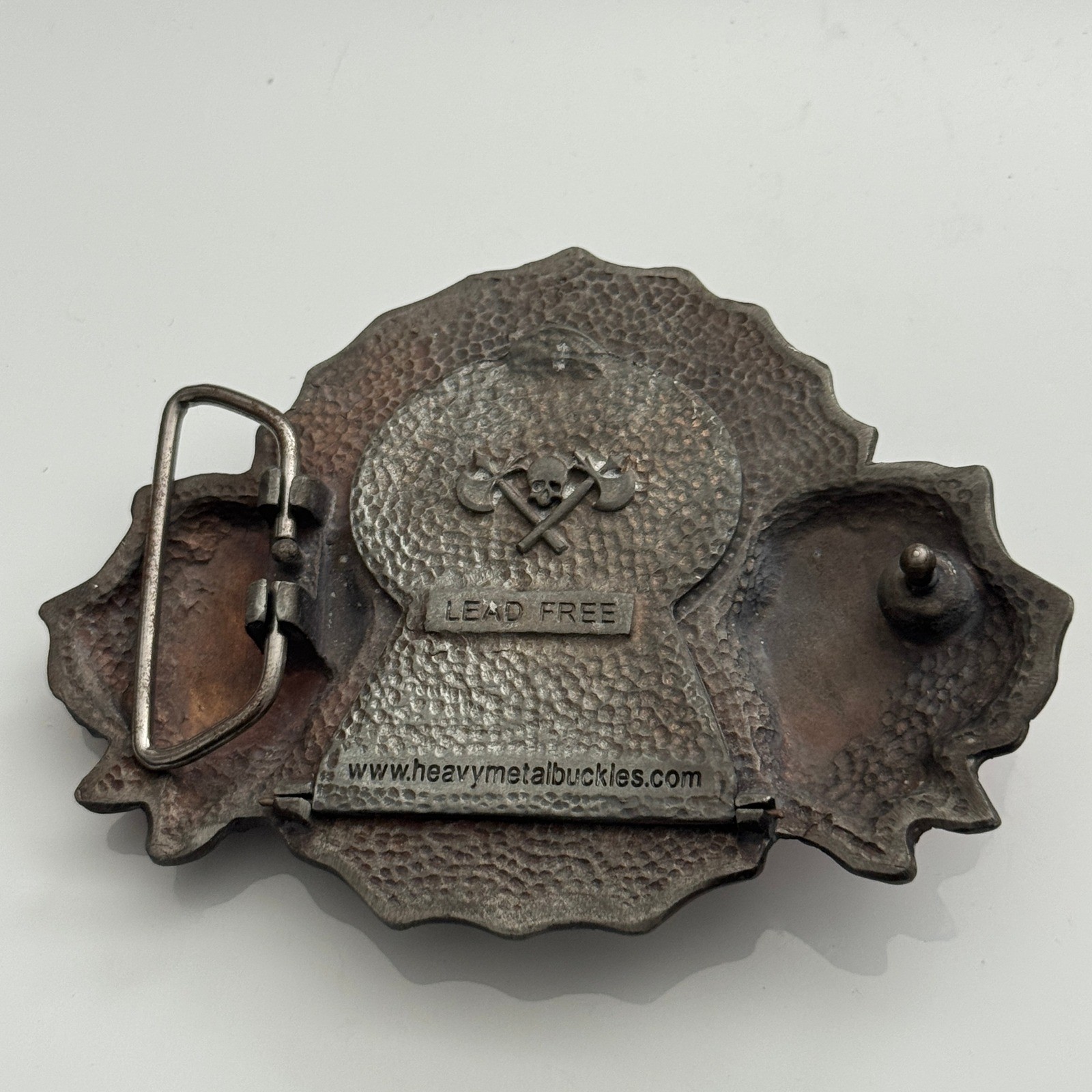 Heavy Metal Buckles Spider Keyhole Rose Belt Buckle