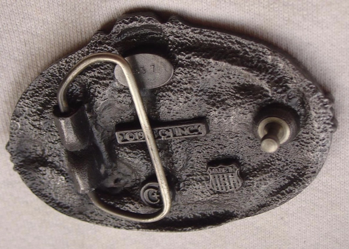 Vtg Belt Buckle America&rsquo;s Finest Law Enforcement Trooper Cop Serve & Protect