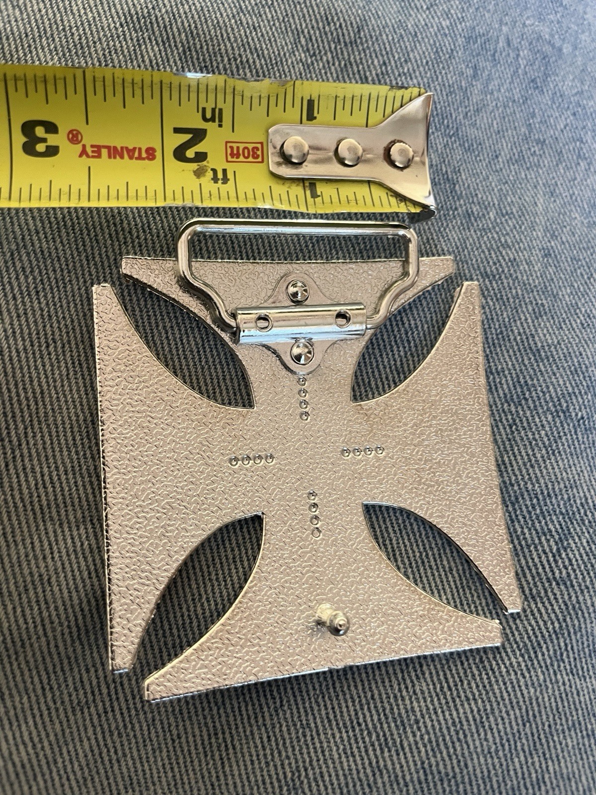 IRON CROSS BELT BUCKLE maltese cross chopper motorcycle outlaw biker buckle