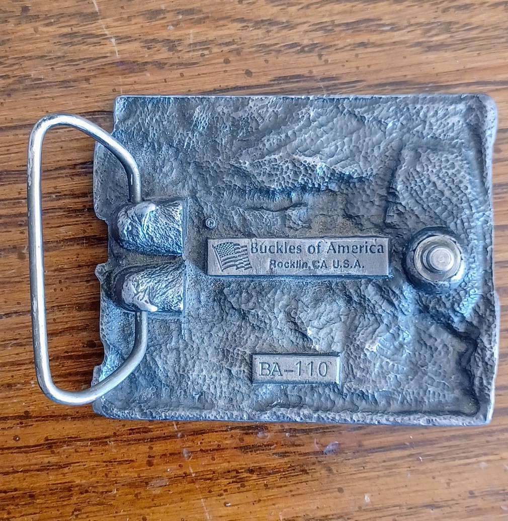 VTG Postal Workers Move the Mail US Postal Service Mailman Belt Buckle enamel