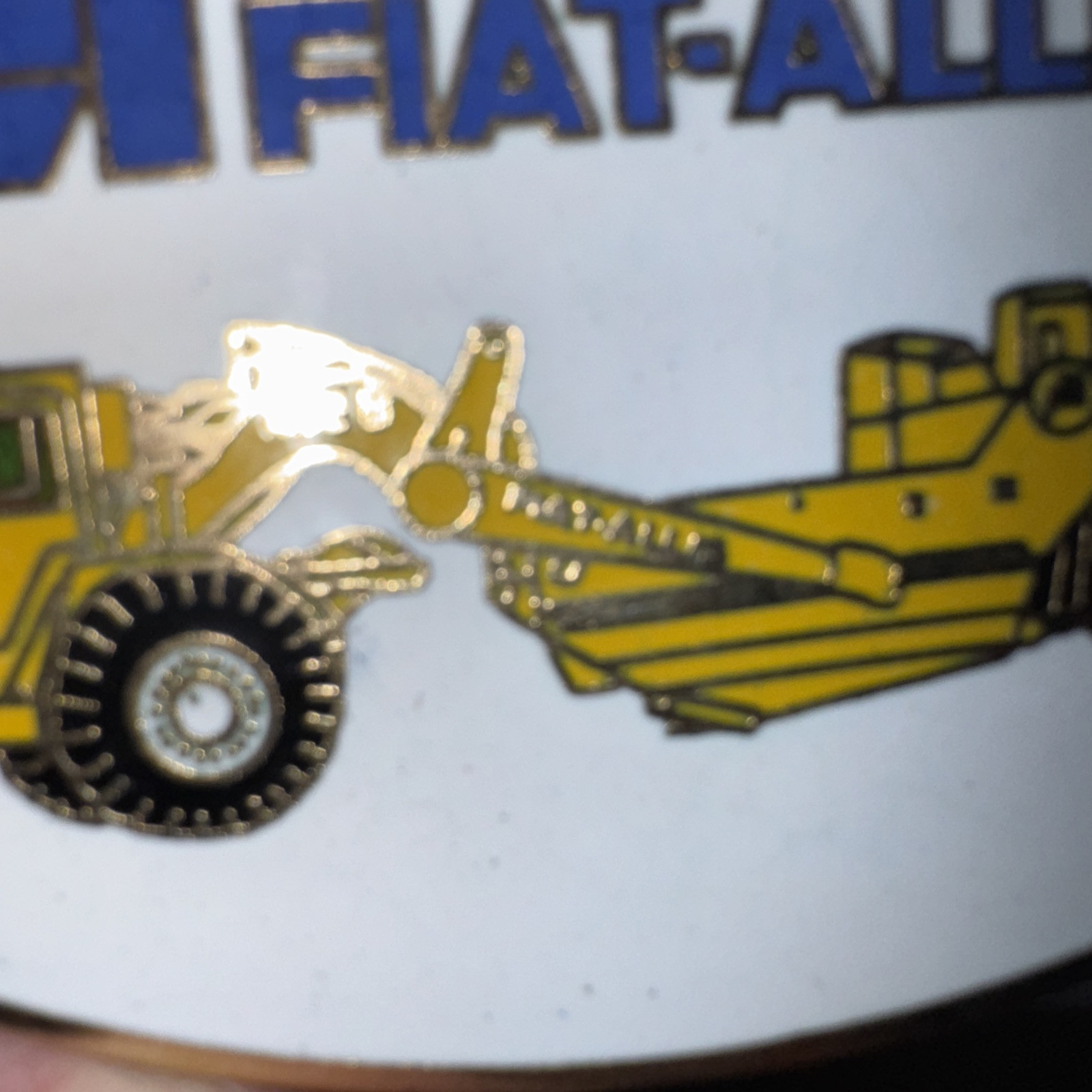 Fiat-Allis Construction Scraper Belt Buckle Rare Free Shipping