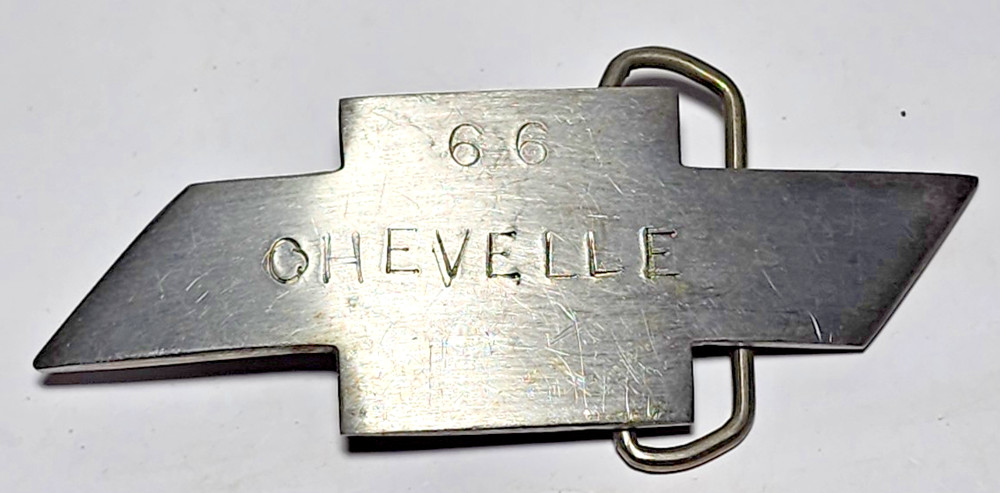 Hand Crafted & Engraved 1966 Chevrolet Chevelle Belt Buckle