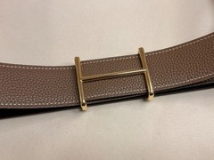 38mm Buckle Replacement Belt Buckle Polished Gold/Silver H with Pouch