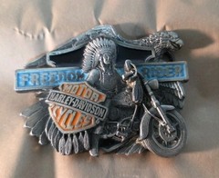 1993 Vtg Harley-Davidson Superglide Freedom Rider Belt Buckle Baron USA Chief