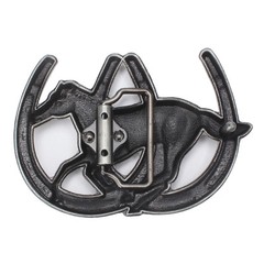 Horse and Saddle Belt Buckle Western Cowboy Native American (HRS-12)