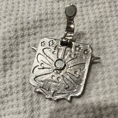 Western Silver Tone Metal Bull Head with Star Accents necklace accessories