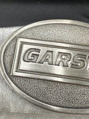 Vintage Garst Seed Company Buckle Silver Tone Farm Corn