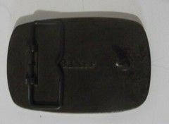 Goss Colorliner Printing Press Brass Belt Buckle by Baker Gold Tone