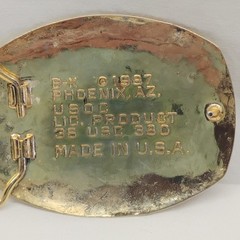 Vintage USA 1988 Olympics Belt Buckle Gold Tone Signed B-K USOC