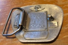 STP PIT BADGE Indianapolis 500 Motor Speedway Brass Belt Buckle-1978 #’ed/500