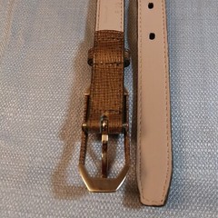 Cole Haan Belt Size M Gold and Black Color 43 in x .5 in