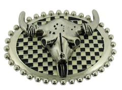 Texas Longhorn Bull Belt Buckles Mens Gold Silver Metal Western Cowgirl Cowboy