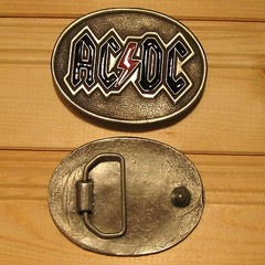 ACDC music belt buckle (choice designs)