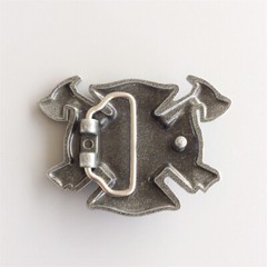 Vintage Style Fire Fighter Cross Enamel Belt Buckle also Stock in US