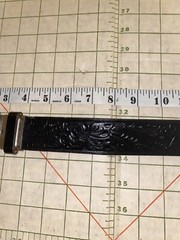 Just-O-Belt Black W/ Silver Buckle Horse Saddle
