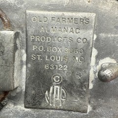 1792 St. Louis The Old Farmer’s Almanac Retired Vintage Belt Buckle Ben Franklin