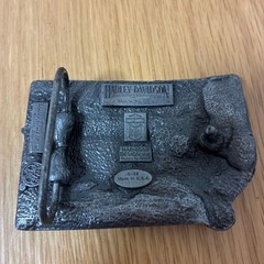 Harley-Davidson 1989 Siskiyou G-88 V-Twin Eagle Belt Buckle OEM USA Vintage