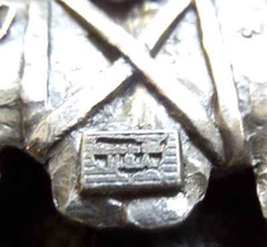 1993 New Vintage GAP Tomahawk Battle Ax Arrowhead Mens Indian Belt Buckle