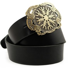 Helm of Awe belt buckle, Viking Helm of Terror Old Norse Scandinavian Pagan