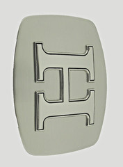 Initial H Letter h Belt Buckle New Men Women Western Really Cowboy Silver Metal