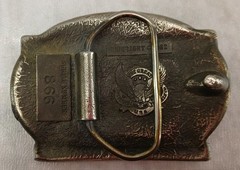 1982 The Great American Buckle Co. Mason Vintage Tradesman Belt Buckle