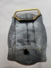 Steam Train Locomotive vintage western belt buckle brass 1978 BTS