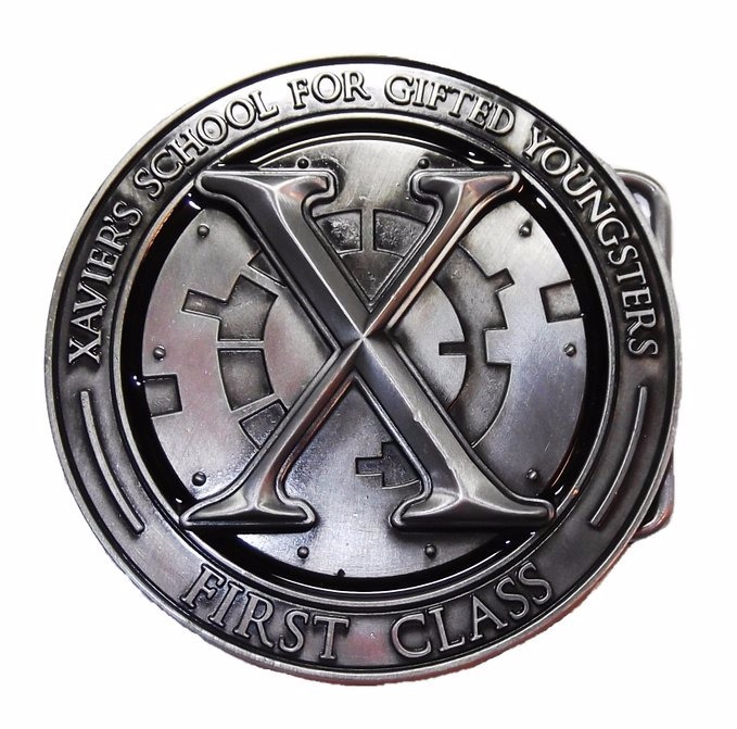 X-MEN XAVIER&rsquo;S SCHOOL Crest Metal BELT BUCKLE