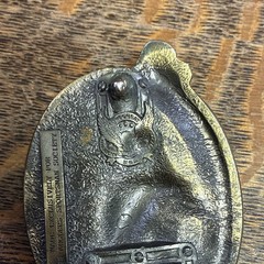 B.A.S.S. Life Member Oval Belt Buckle Brass