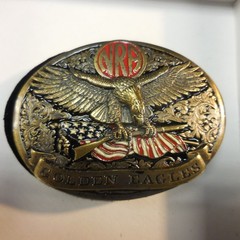 Vintage NRA Golden Eagles Belt Buckle Limited Edition 930741 Made In USA