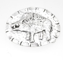 Gürtelschnalle Wildschwein, Trachten Wildschwein Buckle für 4 cm Gürtel gs121