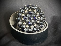 “Perpetual Motion” Belt Buckle 3 1/8” Round Industrial OOAK Darren McNeese
