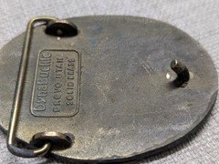 vintage MOTORING CLUB belt buckle ZAGALAS osman shriners BRASS western CAR