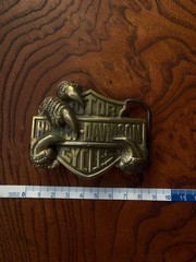 Harley-Davidson 1991 Badge Belt Buckle Baron USA The talons of a bald eagle