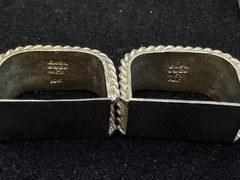 Sterling Silver 10K Gold Overlay Western 4 Pc Belt Buckle Set GN34 Mexico