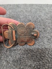 Vintage Indian Head Penny Belt Buckle Great American Buckle Co USA 1982