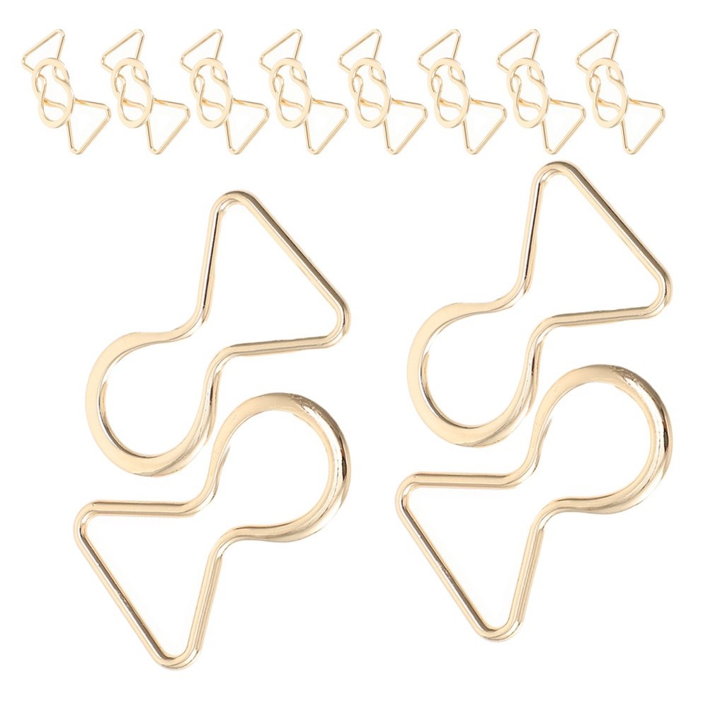 10 Pairs Reusable Alloy Belt Buckles Golden Suspender Hardware for Clothing DIY