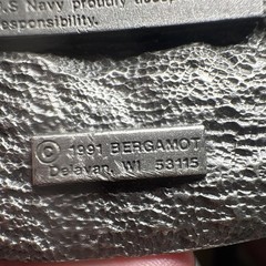 Bergamot U.S. Navy Silver Red Blue Metal Belt Buckle Logo Fits 1.5&Prime; U-132