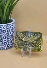 Brass Belt Buckle « Freedom Is Not Free » 2014 Sponsor