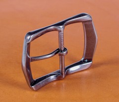 Heavy Duty Silver Finish Oblong Center Bar Belt Buckle Fits 1-1/2&Prime; Leather Belts