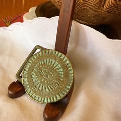 Trinity Hippie Egyptian Revival Style « Third Eye of God » Sold Brass Belt Buckle