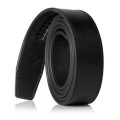SlideBelts 1.25&Prime; Belt Strap (Full Up to 44&Prime;, Onyx Black Grain Leather)