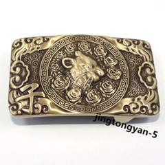 Brass Animal Pattern Belt Buckle Fits For 1.5 INCHES Belt / PIN Belt Buckles