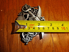 Pirates Skull Belt Buckle Cowboy Biker Motorcyclist Dagger Crossed Sword