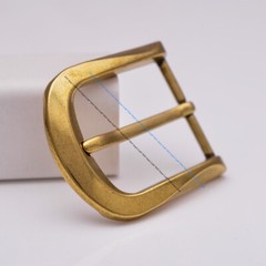 Metal Vintage Gold Mens Single Prong Jeans Pin Handmade DIY Leather Belt Buckle