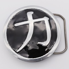 Asian Symbol Character Lettering Novelty Gift Belt Buckle (New)