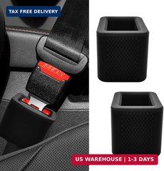 2-Pack Silicone Safety Belt Buckle Holder & Booster | Non-Slip Buckle Fixer for