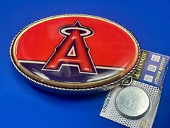Los Angeles Anaheim Angels Ca Baseball Led Lights Belt Buckle W/ Fresh Battery!
