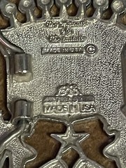 Cadillac USA Flag Silvertone Belt Buckle With Mud Flap Girls Trucker Buckle