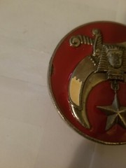 SHRINE SHRINER CRESCENT MOON MASON BELT BUCKLE FREEMASON