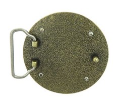 Compass 3D Star Bronze Plated Belt Buckle